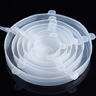 6 Pcs Silicone Cover Stretch Lids Universal Adaptable Kitchen Bowl Caps 8