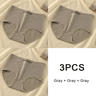 3PCS Womens Cotton HighWaist Breathable Underwear Panty Set 12