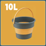 Collapsible Silicone Folding Bucket With Lid  51017L Portable Water Bucket For Camping Fishing  Car 10