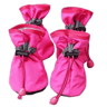 4Piece Waterproof Dog Boots  AntiSlip Pet Shoes For Small Cats  Dogs Paw Protection 3