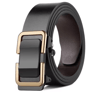 Luxury Genuine Leather Belt For Men  Quality Mens Automatic Buckle Belt With Metal Strap 9