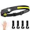 Rechargeable LED Sensor Headlamp  5Mode HandsFree Head Flashlight For Fishing Camping  Outdoor Use 7