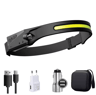 Rechargeable LED Sensor Headlamp  5Mode HandsFree Head Flashlight For Fishing Camping  Outdoor Use 13
