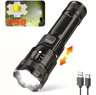 Powerful P70 LED Flashlight  5000LM Ultra Bright Tactical Zoom Torch With Builtin 18650 Battery 5