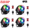 RGB LED Rotating Party Light  Sound Controlled DJ Stage  Disco Lamp With Remote 11