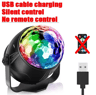 RGB LED Rotating Party Light  Sound Controlled DJ Stage  Disco Lamp With Remote 9