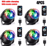 RGB LED Rotating Party Light  Sound Controlled DJ Stage  Disco Lamp With Remote 8