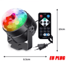 RGB LED Rotating Party Light  Sound Controlled DJ Stage  Disco Lamp With Remote 12