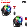 RGB LED Rotating Party Light  Sound Controlled DJ Stage  Disco Lamp With Remote 10