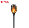 12LED Solar Flame Torch Lights  Waterproof Flickering Garden  Pathway Outdoor Solar Lamps 6