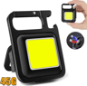USB USB Rechargeable Mini Flashlight With COB Work Light  Portable Lantern Keychain With 90 Foldabl 11