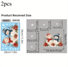 Christmas Window Clings Snowman Static Cling Decal For Holiday Home Office Storefront Windows 6