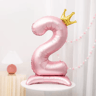 Elegant 40 Inch Number Balloons  Princess Birthday Balloons With Pink Crown Balloons For Party Deco 8