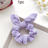 Plaid Plaid Hair Scrunchie  NoDamage Ponytail Holder With Sweet Cat Ears Hair Accessory Vintage Sty 6