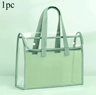 Large Capacity Portable File Organizer Transparent Handheld Expandable PVC Document Folder With Sel 8