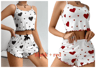 Breathable Womens Pajamas Shorts And Tank Top Set For Sleep And Loungewear 15
