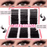 Cluster Lash Extensions Set  Mixed Tray Of Fluffy Volume Individual Lashes For DIY Cat Eye Look 9
