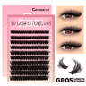 Cluster Lash Extensions Set  Mixed Tray Of Fluffy Volume Individual Lashes For DIY Cat Eye Look 15