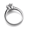 Luxury 925 Sterling Silver Ring Classic SixClaw Diamond Imitation Jewelry Ring For Women 5