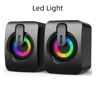 HIFI PC Stereo Speakers  USB Wired Computer Sound System With LED Light And BuiltIn Microphone 7