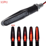 Universal LED Motorcycle Turn Signal Lights 12V Waterproof Amber Blinker Set 5