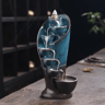 Handmade Torch Design Waterfall Incense Burner  Ceramic Censer For Creative Home Decor 0