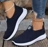 Womens Breathable SlipOn Sneakers  Lightweight Casual Sports And Tennis Loafers 10