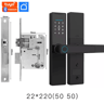 Smart Bluetooth Door Lock  Tuya App Compatible Biometric Fingerprint Electronic Home Lock 13