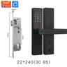 Smart Bluetooth Door Lock  Tuya App Compatible Biometric Fingerprint Electronic Home Lock 15