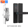 Smart Bluetooth Door Lock  Tuya App Compatible Biometric Fingerprint Electronic Home Lock 16