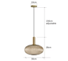 Retro Colorful Glass Pendant Lights  Creative LED E27 Hanging Lighting For Living Room And Bedroom 17