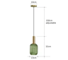 Retro Colorful Glass Pendant Lights  Creative LED E27 Hanging Lighting For Living Room And Bedroom 21