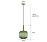 Retro Colorful Glass Pendant Lights  Creative LED E27 Hanging Lighting For Living Room And Bedroom 22