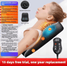 Electric Shiatsu Head Neck And Cervical Traction Body Massager  Heated Vibration Car And Home Back  6