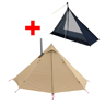 Ultralight Hot Tent With Chimney Window  OnePerson Double Layer Tipi Teepee Bushcraft Shelter 11