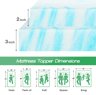 JHK Cooling Gel Memory Foam Mattress Topper Full Size Plush Cooling Gel Mattress Topper Comfort Lay 5