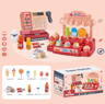 Kids Supermarket Play Set  Scanning Cash Register With Coins Bills Sound  Lights 6