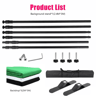 Double Crossbar Photography Backdrop Stand  Adjustable Background Support System For Studio Video A 10