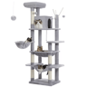 Tall Cat Tree  Large MultiLevel Plush Cat Tower With Scratching Posts And Perches 9