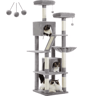 Tall Cat Tree  Large MultiLevel Plush Cat Tower With Scratching Posts And Perches 10