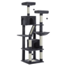 Tall Cat Tree  Large MultiLevel Plush Cat Tower With Scratching Posts And Perches 7