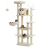 Tall Cat Tree  Large MultiLevel Plush Cat Tower With Scratching Posts And Perches 16