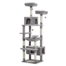 Tall Cat Tree  Large MultiLevel Plush Cat Tower With Scratching Posts And Perches 17