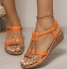 Womens Wedge Sandals Summer  Bohemia Rhinestones Casual Platform Beach Shoes Sizes 3443 12