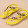 Bohemian Sandals For Women Summer 2025  Low Heel Beach Flip Flops Casual Shoes 6