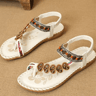 Bohemian Sandals For Women Summer 2025  Low Heel Beach Flip Flops Casual Shoes 7