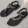Bohemian Sandals For Women Summer 2025  Low Heel Beach Flip Flops Casual Shoes 10