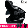 DOT Approved Modular Motorcycle Helmet  Flip Up Dual Lens Racing Helmet With Inner Visor 3