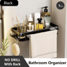 Stainless Steel Shower Rack  Anti Rust Bathroom Storage Shelf With Strong Suction Cups 6