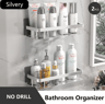 Stainless Steel Shower Rack  Anti Rust Bathroom Storage Shelf With Strong Suction Cups 10